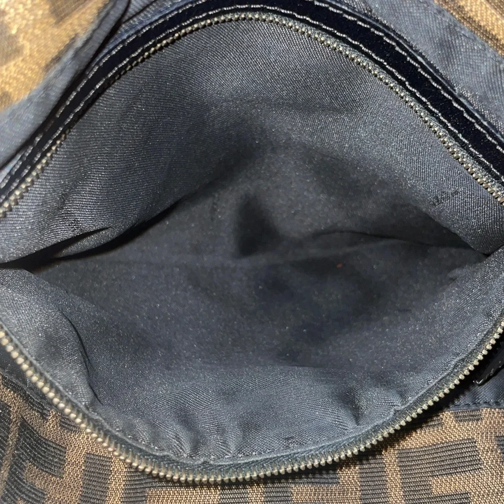Fendi Zucca Canvas Shoulder Bag